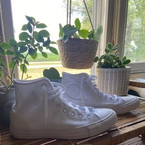 All white converse
